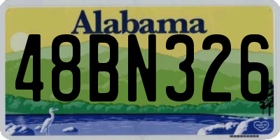 AL license plate 48BN326