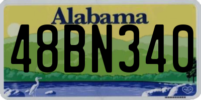 AL license plate 48BN340