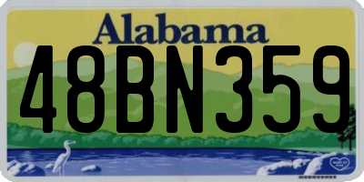 AL license plate 48BN359