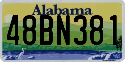 AL license plate 48BN381