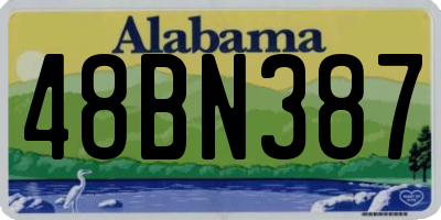 AL license plate 48BN387