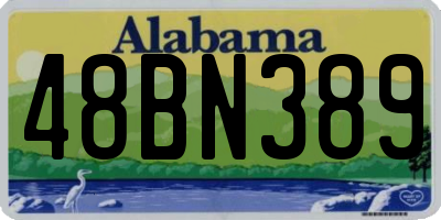 AL license plate 48BN389
