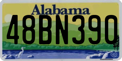 AL license plate 48BN390