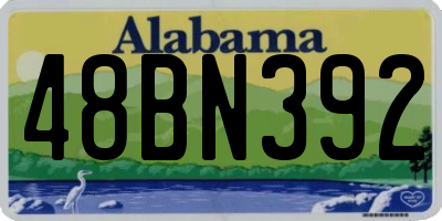 AL license plate 48BN392