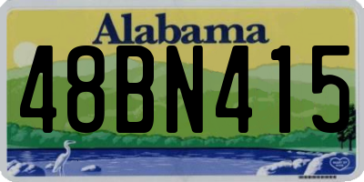 AL license plate 48BN415