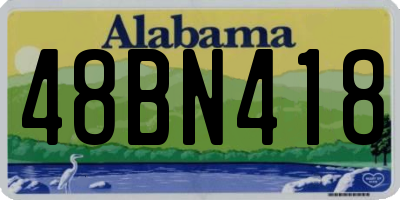 AL license plate 48BN418