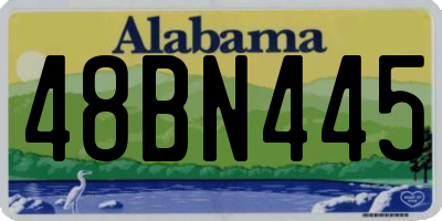 AL license plate 48BN445
