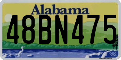 AL license plate 48BN475
