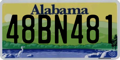 AL license plate 48BN481