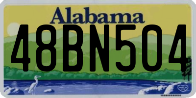 AL license plate 48BN504