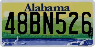 AL license plate 48BN526