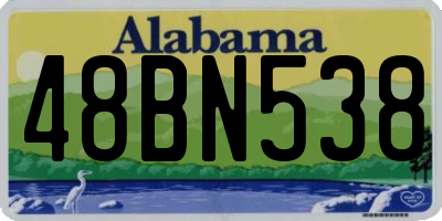 AL license plate 48BN538