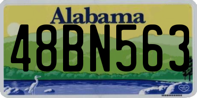 AL license plate 48BN563