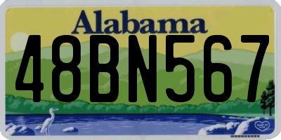 AL license plate 48BN567