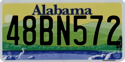 AL license plate 48BN572