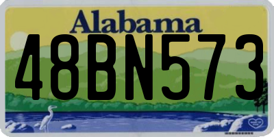 AL license plate 48BN573