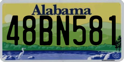 AL license plate 48BN581