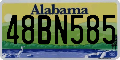 AL license plate 48BN585