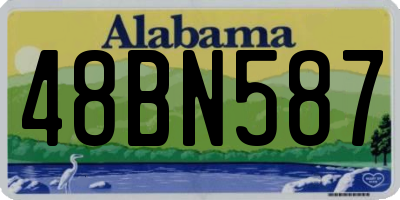 AL license plate 48BN587