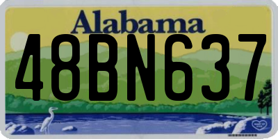 AL license plate 48BN637