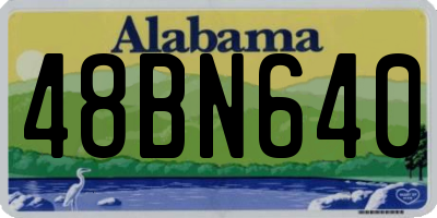 AL license plate 48BN640
