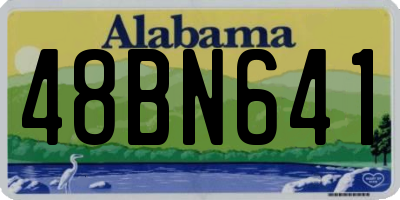 AL license plate 48BN641
