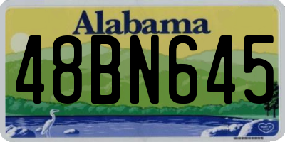 AL license plate 48BN645