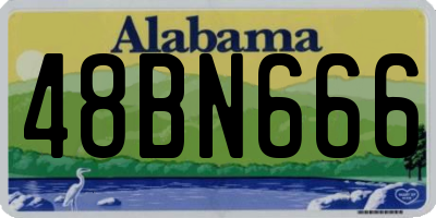 AL license plate 48BN666