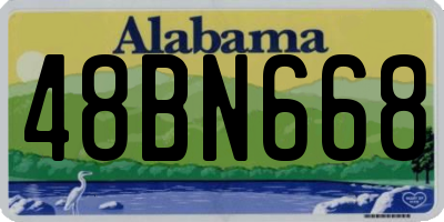 AL license plate 48BN668