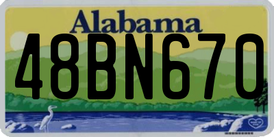 AL license plate 48BN670