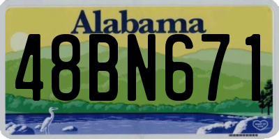 AL license plate 48BN671