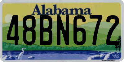 AL license plate 48BN672