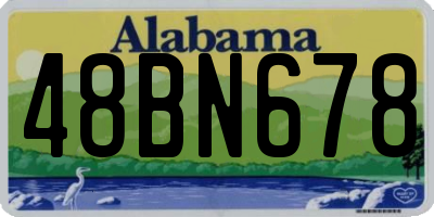AL license plate 48BN678