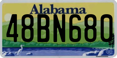 AL license plate 48BN680
