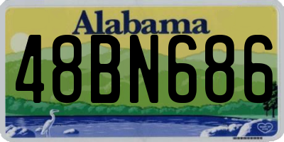 AL license plate 48BN686