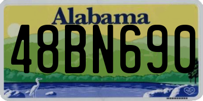 AL license plate 48BN690