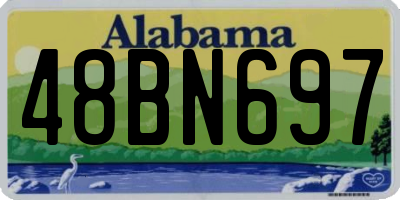 AL license plate 48BN697
