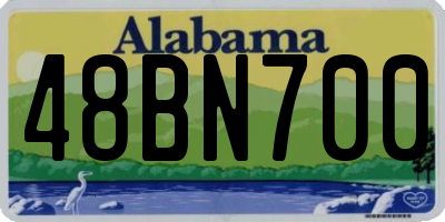 AL license plate 48BN700