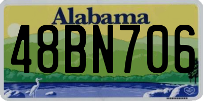 AL license plate 48BN706
