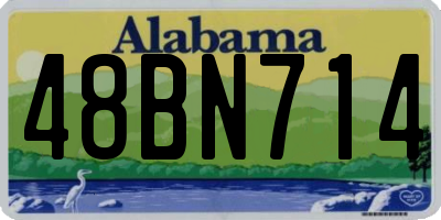 AL license plate 48BN714