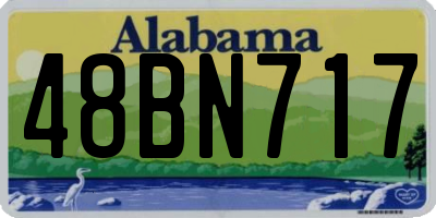 AL license plate 48BN717
