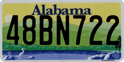 AL license plate 48BN722