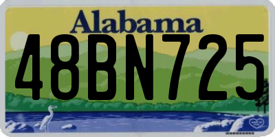 AL license plate 48BN725