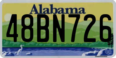 AL license plate 48BN726