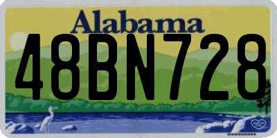 AL license plate 48BN728