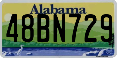 AL license plate 48BN729