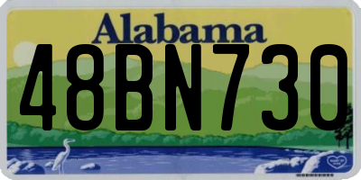 AL license plate 48BN730