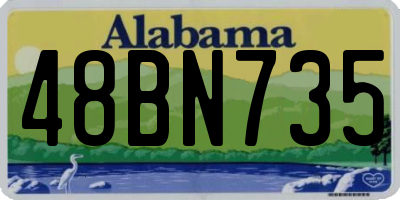 AL license plate 48BN735
