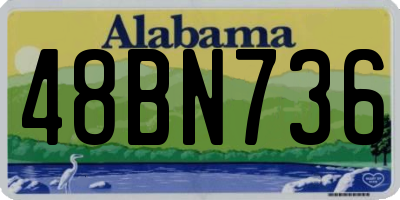 AL license plate 48BN736