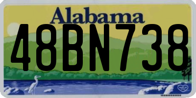 AL license plate 48BN738